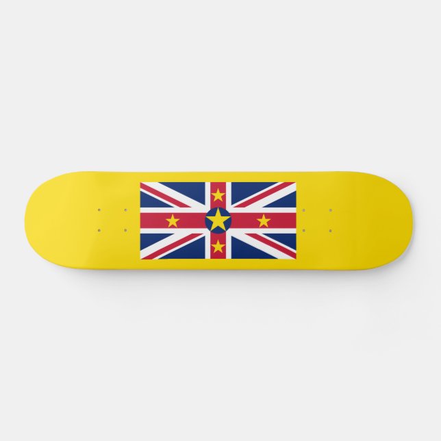 Skate Bandeira de Niue (Horz)