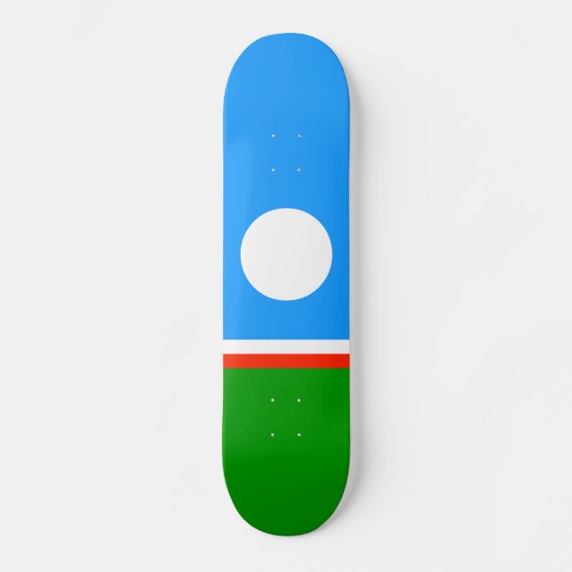 Skate Bandeira de Sakha (Frente)