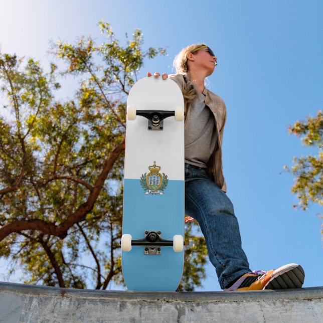 Skate Bandeira de São Marino (Ao ar livre 1)