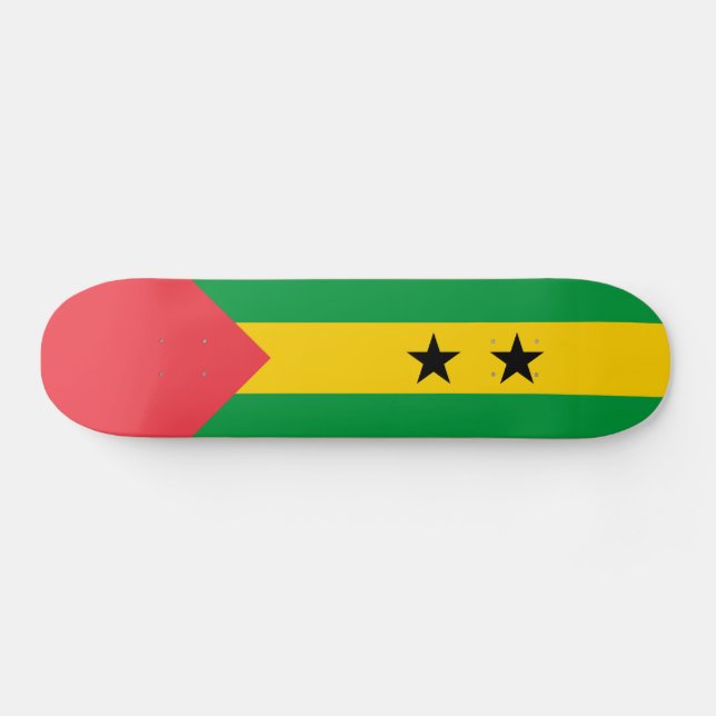 Skate Bandeira de São Tomé e Príncipe (Horz)