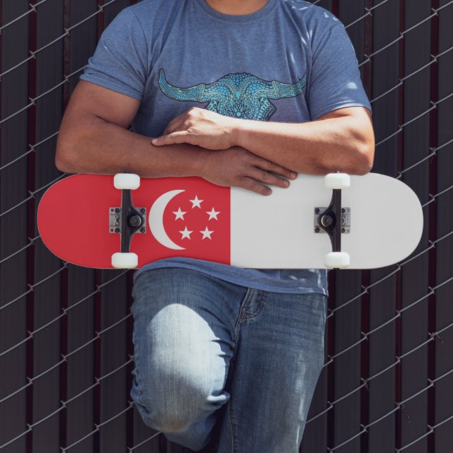 Skate Bandeira de Singapura (Ao ar livre 3)