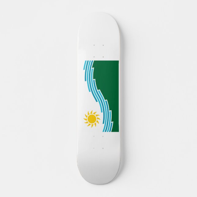 Skate Bandeira de Spokane, Washington (Frente)