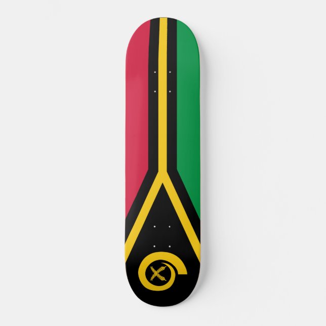 Skate Bandeira de Vanuatu (Frente)