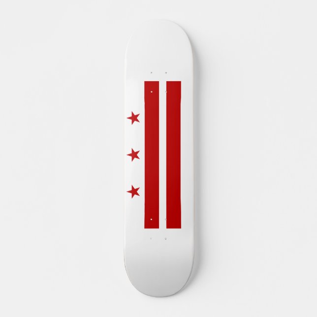 Skate bandeira de Washington DC (Frente)