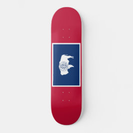 Skate Bandeira de Wyoming