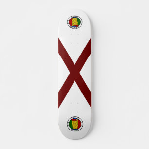 Skate bandeira do Alabama