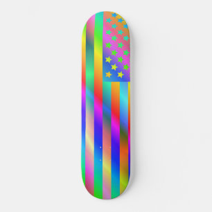 Skate Bandeira do arco-íris EUA
