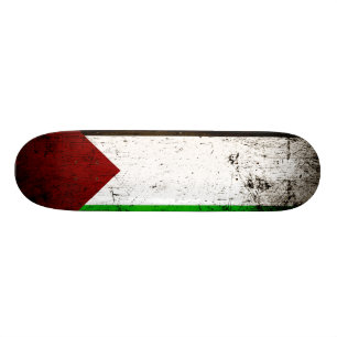 Skate Bandeira do Black Grunge Palestine