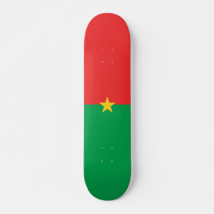 Skate bandeira do Burquina Fasso
