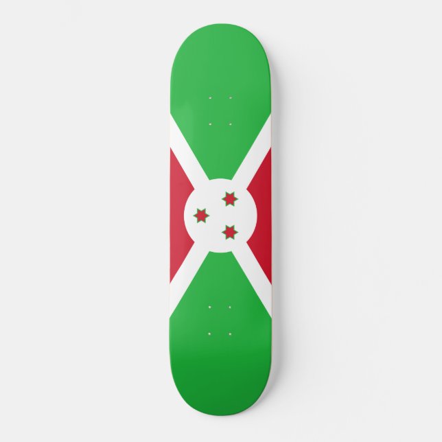 Skate Bandeira do Burundi (Frente)