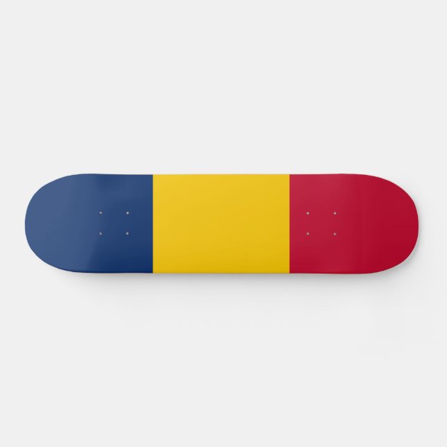Skate Bandeira do Chade (Horz)