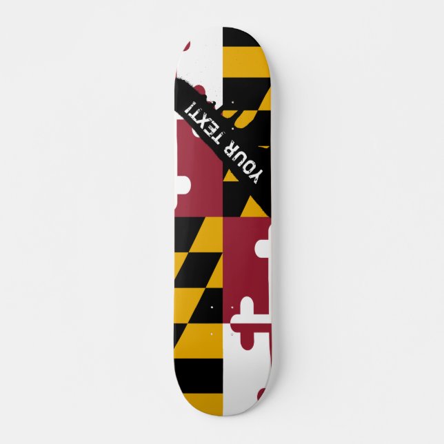 Skate Bandeira do estado de Maryland (Frente)