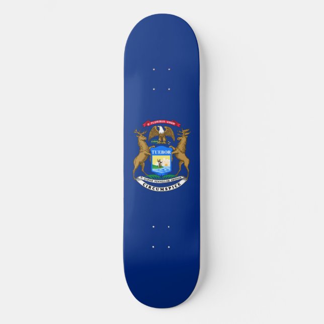 Skate Bandeira do Estado de Michigan (Frente)