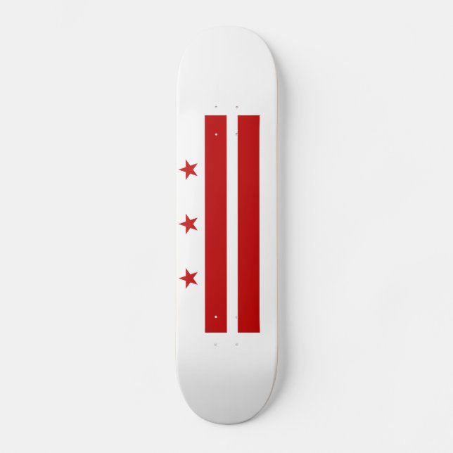 Skate Bandeira do Estado de Washington DC (Frente)