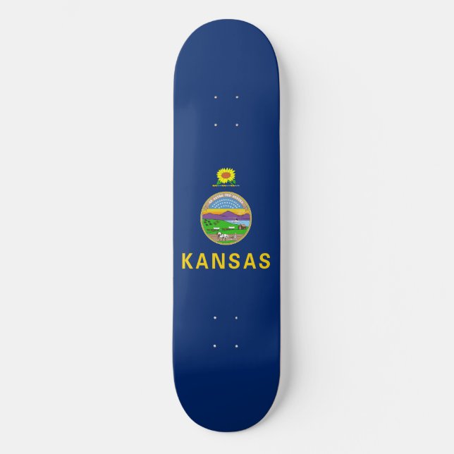 Skate Bandeira do Estado do Kansas (Frente)