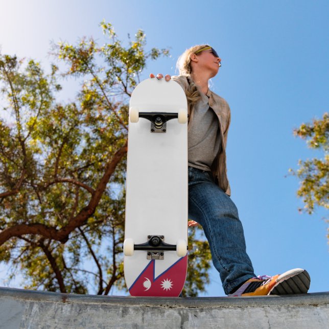 Skate Bandeira do Nepal (Ao ar livre 1)