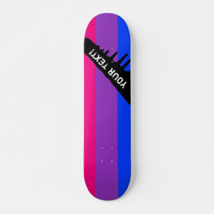 Skate Bandeira do Orgulho Bissexual