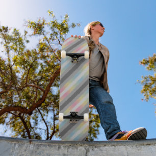 Skate Bandeira do Orgulho Demifluid Groovy Boho Trippy A