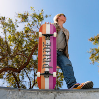 Skate Bandeira do Orgulho Lésbico