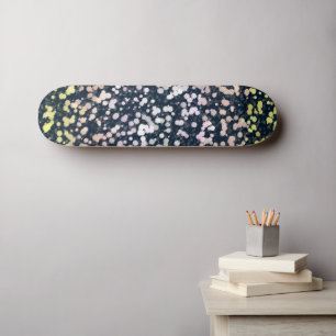 Skate Bandeira do Orgulho Pangênero Boho Floral Retro Fo