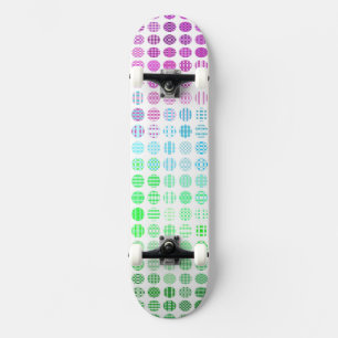 Skate Bandeira do Orgulho Toric Abstrata Boho Eclética G