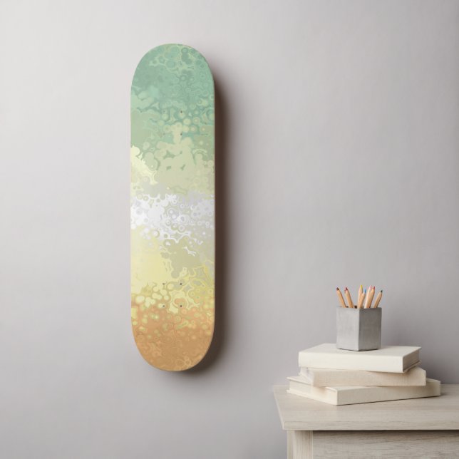 Skate Bandeira do Orgulho Trippy Boho Groovy Abstrato Ge (Arte de parede)