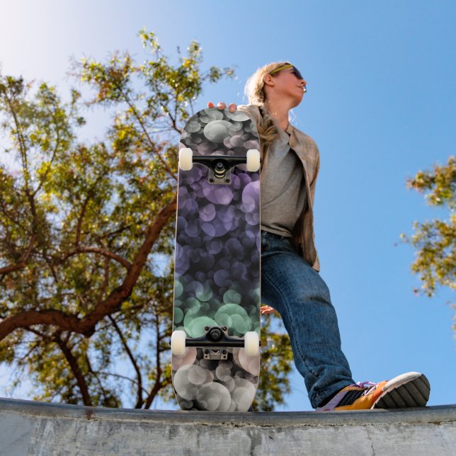 Skate Bandeira do Orgulho Uingender Groovy Boho Bolhas E (Ao ar livre 1)