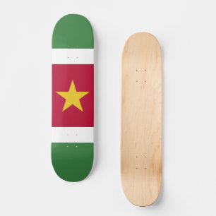 Skate bandeira do Suriname