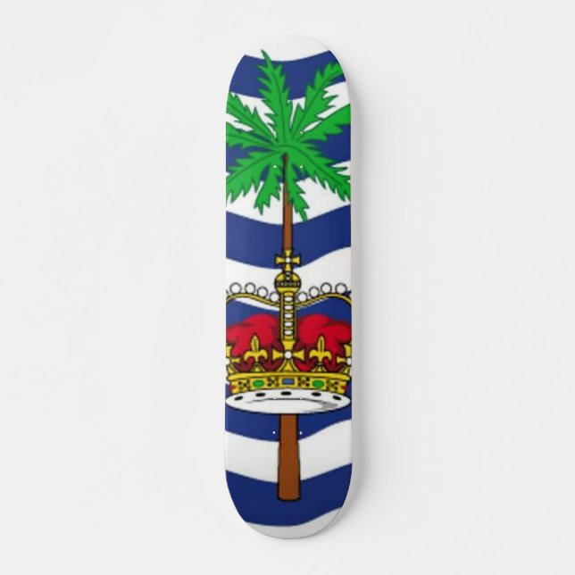 Skate Bandeira do Território Britânico do Oceano Índico (Frente)
