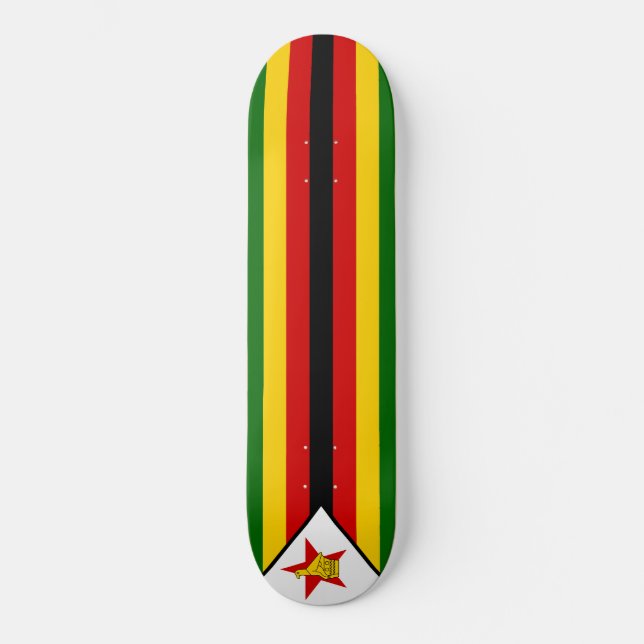 Skate Bandeira do Zimbabué (Frente)