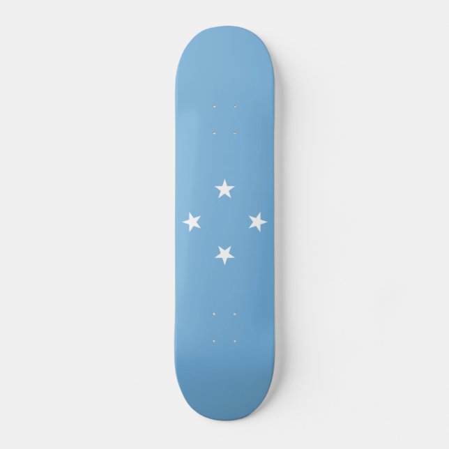 Skate Bandeira dos Estados Federados da Micronésia (Frente)