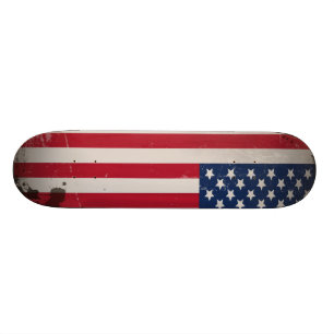 Skate Bandeira EUA Vintage
