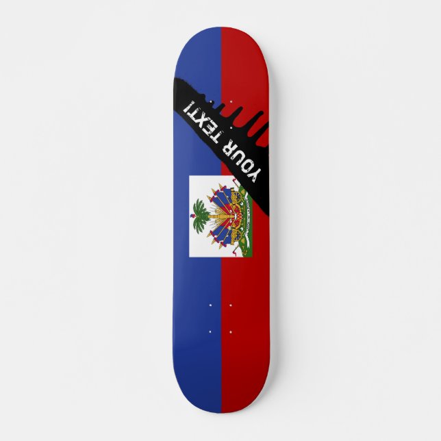 Skate Bandeira haitiana clássica (Frente)