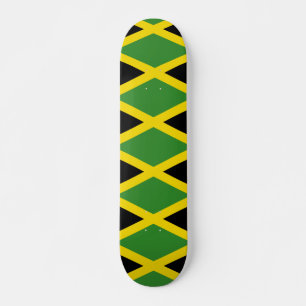 Skate Bandeira jamaicana Jamaica Cores Padrão Geométrico