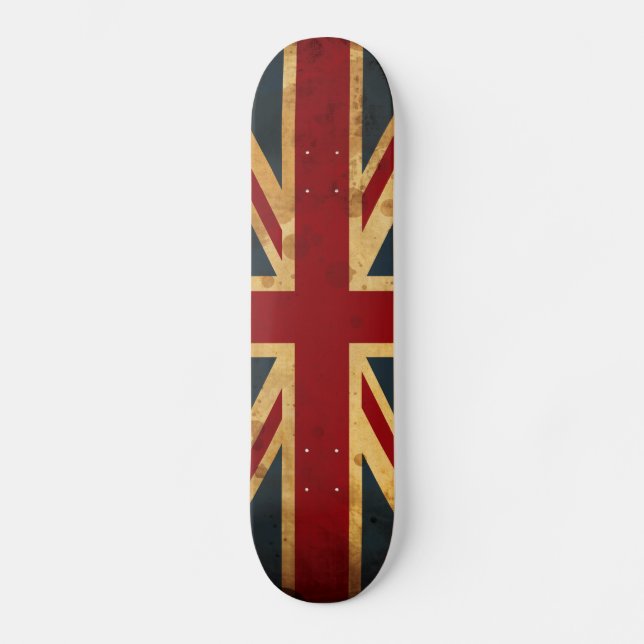 Skate Bandeira manchada de Union Jack Reino Unido (Frente)