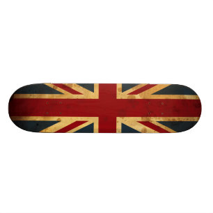 Skate Bandeira manchada de Union Jack Reino Unido