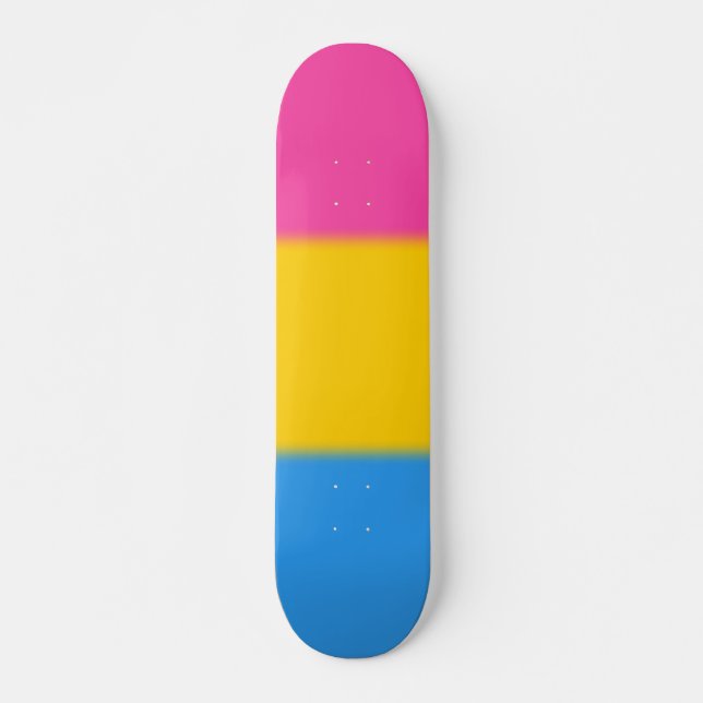 Skate Bandeira Pansexual do orgulho de Falln (Frente)