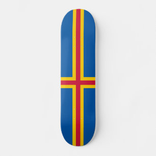 Skate Bandeira Patriótica das Ilhas Åland