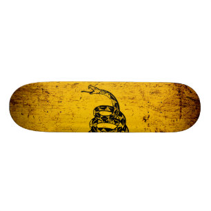 Skate Bandeira preta de Gadsden do Grunge