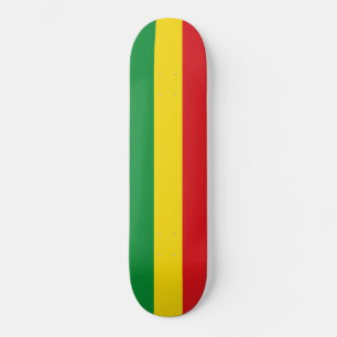 Skate Bandeira Rastafári Rasta Etíope
