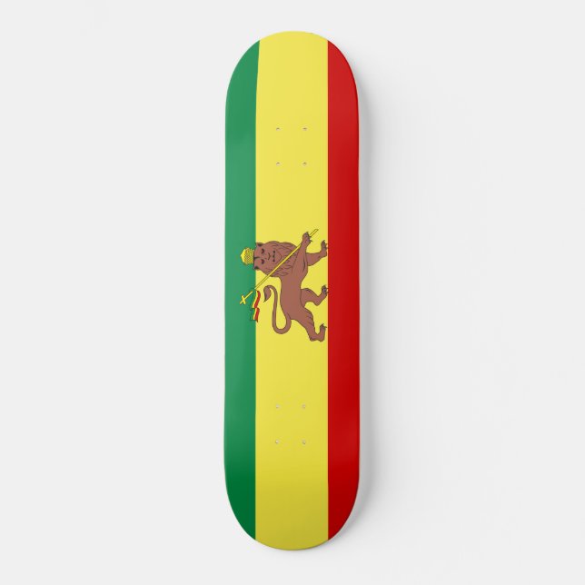 Skate Bandeira Rastafariana (Rastafarianismo) (rasta) (Frente)