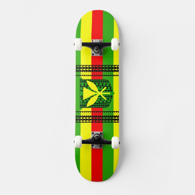Skate Bandeira tribal de Kanaka Maoli (Frente)