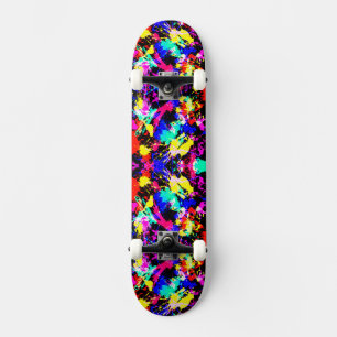 Skate Bandeja de pintura colorida e branca