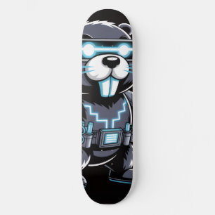 Skate Baralho de Cyberpunk Tech Beaver