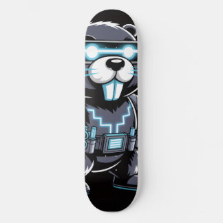 Skate Baralho de Cyberpunk Tech Beaver