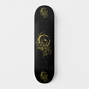 Skate Baralho de Lua Crescente Floral com Estilo de Tatu