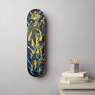 Skate Baralho Dragão Amarelo Trovão - Fera Relâmpago