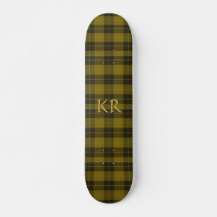 Skate Barclay Tartan com as suas iniciais, Xadrez escoce