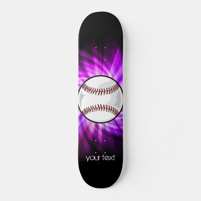 Skate Basebol roxo; Softball (Frente)