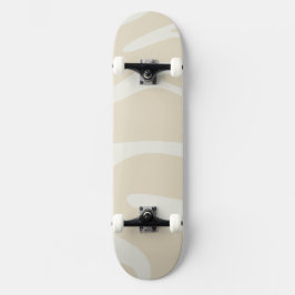Skate Beige Cream Simple Organic Pattern